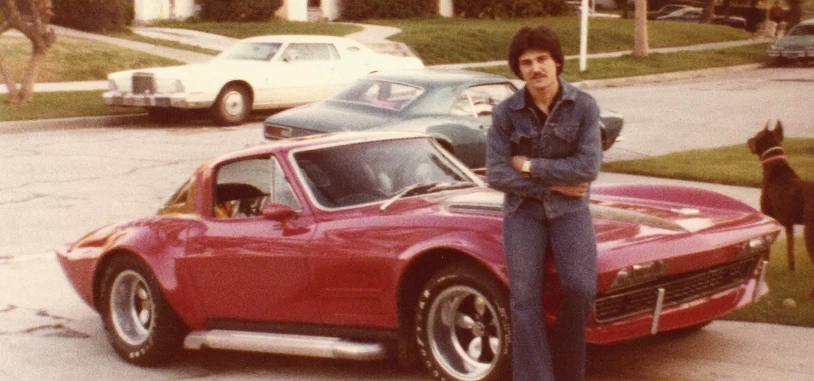 Garo in 1975 with his beloved ‘64 ‘Vette