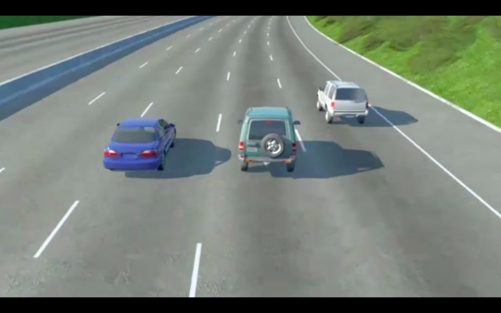 CGI Image of cars on the freeway