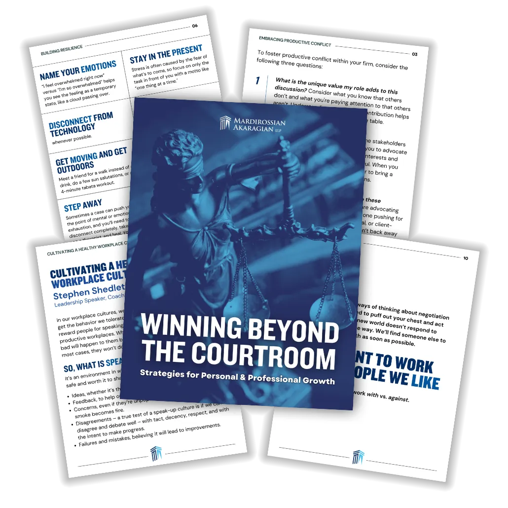 Winning Beyond the Courtroom: Strategies for Personal & Professional Growth PDF